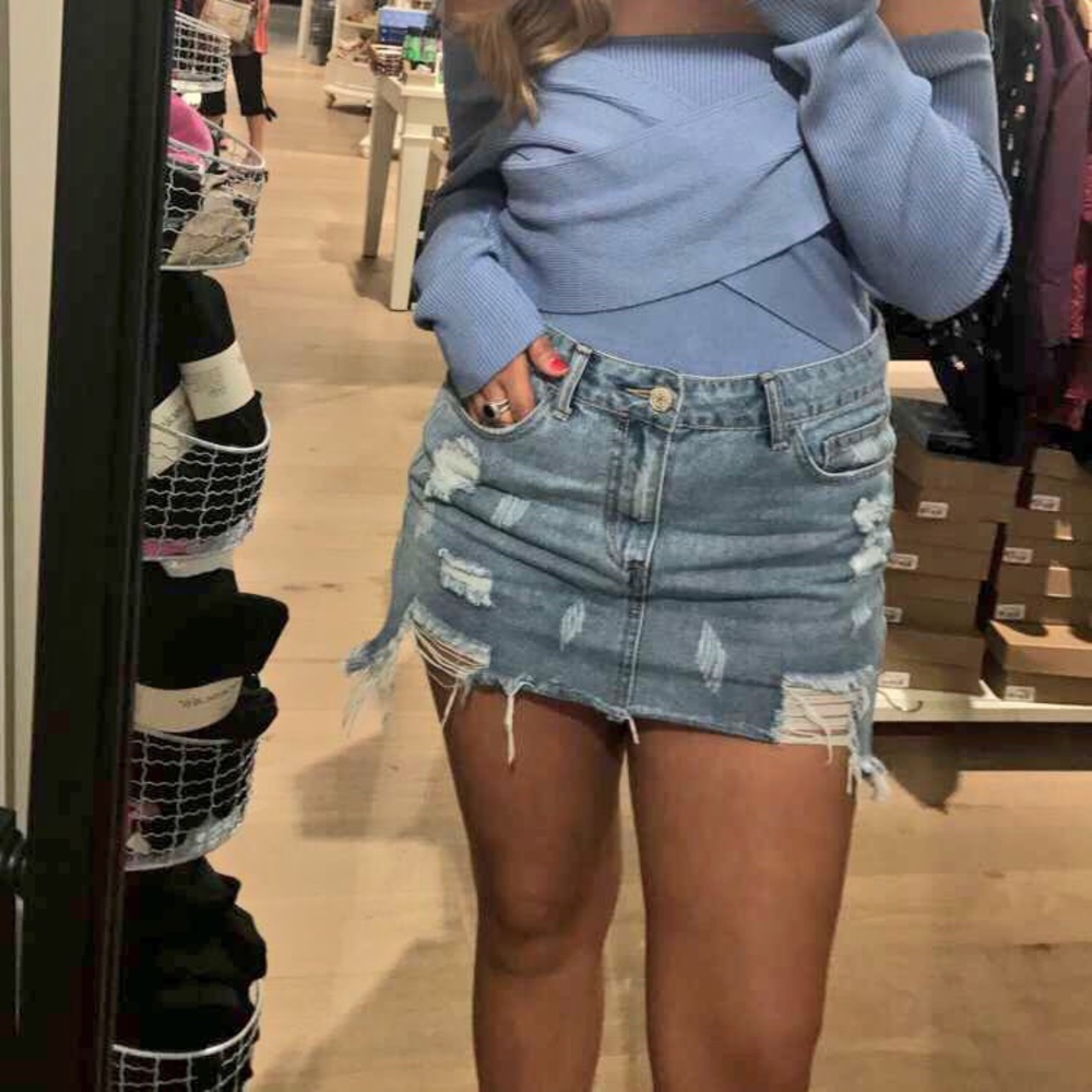 Denim skirt